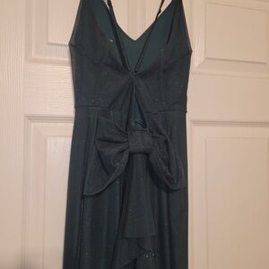 Lovely Day Sparkling Teal Backless Dress